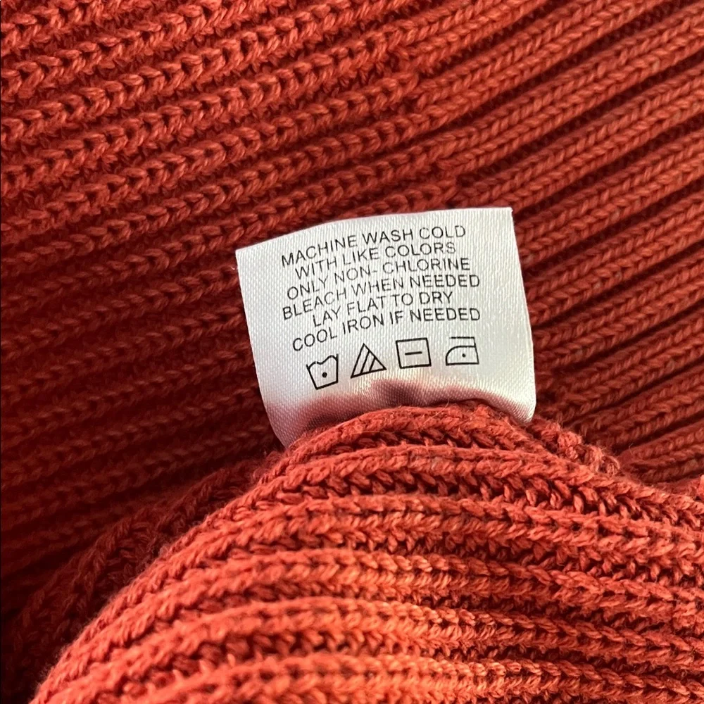 Tyler Boe Men's Burnt Orange 100% Cotton Crewneck Sweater‎